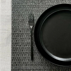 Individuales De Mesa Tejidos Espiga Gris x 6 Unidades