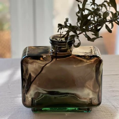 Florero Jarrón Luxor de Vidrio Rectangular - 5900 ml - Trendy Corner