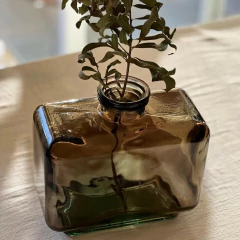 Florero Jarrón Luxor de Vidrio Rectangular - 5900 ml - tienda online