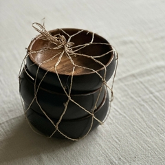 Juego de 3 Copetineros Redondos Línea Acacia Black - Trendy Corner