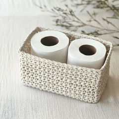 Canasto Organizador Olivia Rectangular Crudo - Trendy Corner