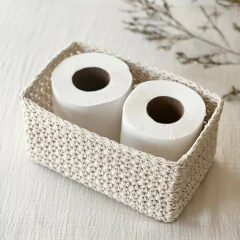 Canasto Organizador Olivia Crudo