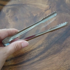 Pinza de Hielo de Acero Inoxidable