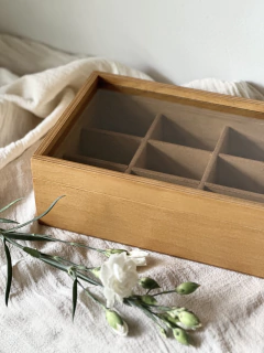 Caja de Te - Organizador Saquitos - 12 Divisiones Madera en internet