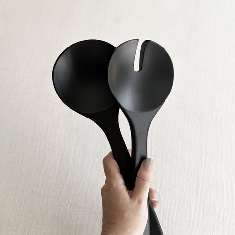 Cubiertos Ensalada Black Bamboo - comprar online