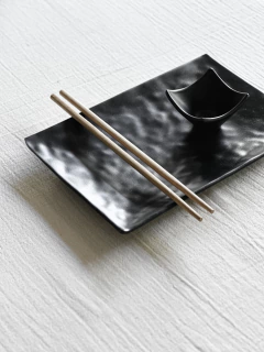 Bandeja de Melamina Negra Tokio - Trendy Corner