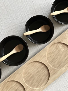 Set x 4 Copetineros Sahara Negro - Trendy Corner