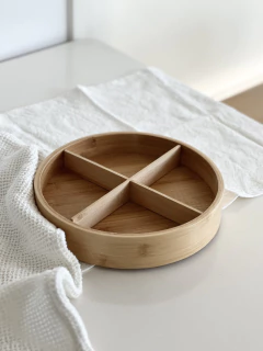 Bandeja Giratoria de Bamboo en internet