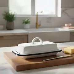 Imagen de Mantequera Enlozada Vintage