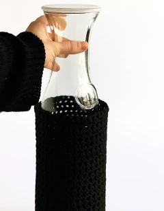 Portabotella Olivia Crochet Negro en internet