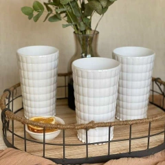 Vaso de acrIlico Lyon white