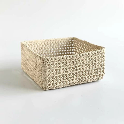 Canasto Organizador Olivia Cuadrado