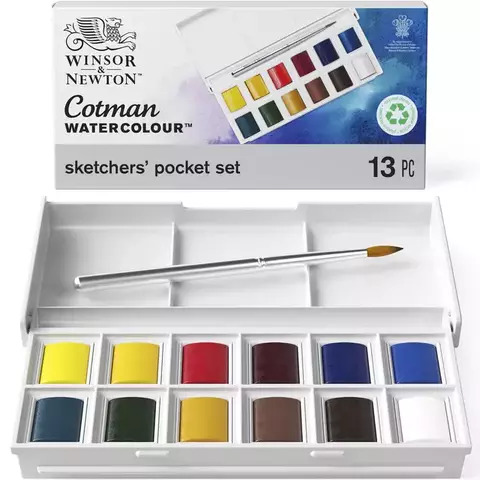WINSOR AND NEWTON Set de acuarelas para bolsillo sketcher x8 - comprar online