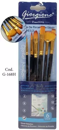 GIORGIONE Set de pinceles surtidos x6 - comprar online