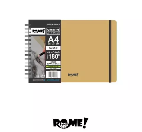 ROME Cuaderno de dibujo A4 Paisaje 180grs (48 hojas) - comprar online