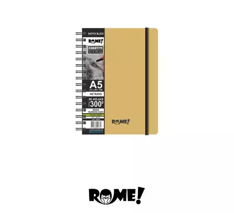 ROME Cuaderno de dibujo A5 Retrato 300grs (30 hojas) - comprar online