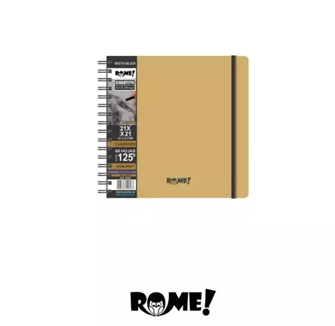 ROME Cuaderno de dibujo 21x21 125grs (60 hojas) - comprar online