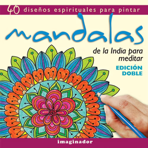 IMAGINADOR Libro para colorear mandalas de la india para meditar - comprar online