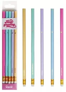 WERO Lapices de grafito Keep growing x5 - comprar online
