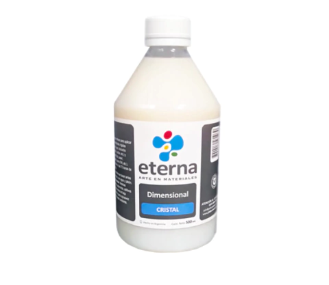 ETERNA Dimensional Rígido Cristal 500 cc Para crear relieves transparentes y acabados cristalinos