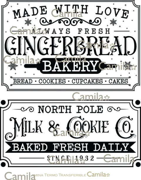 CAMILA Lamina termotransferible A4 NAVIDAD COD 122 - comprar online