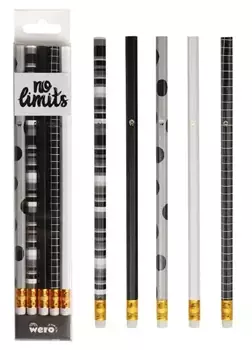 WERO Lapices de grafito No Limits x5 - comprar online