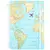 CUADERNO INTELIGENTE Linea Deluxe A4 MAPA MUNDI AZUL by Gocase - comprar online
