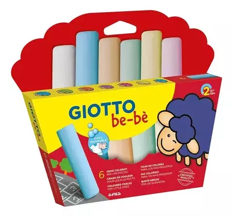 GIOTTO Bebe Tizas de colores jumbo x6 - comprar online