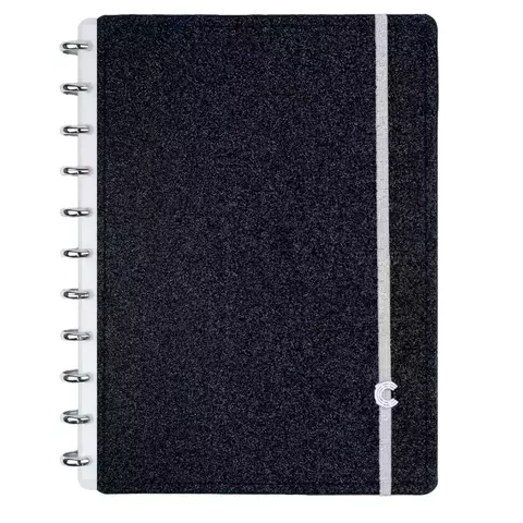 CUADERNO INTELIGENTE Linea Especial A4 LETS GLITTER SILVER BLACK - comprar online