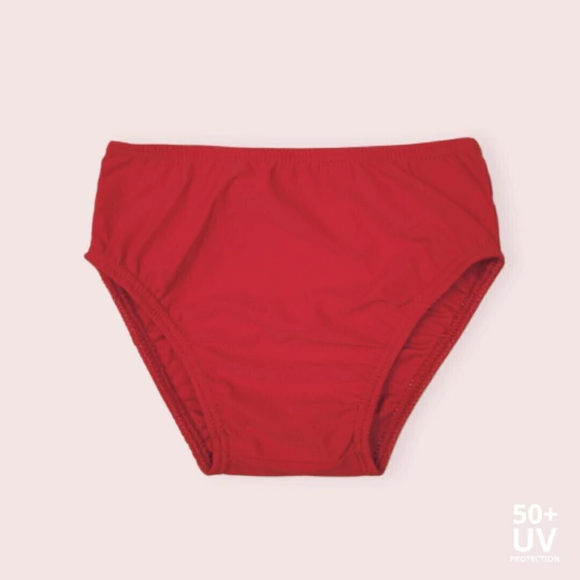 Bombacha de baño uv roja de Mini Ánima