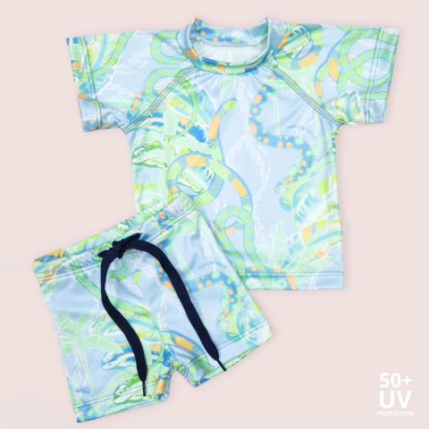 CONJUNTO UV M/C - SNAKES CELESTE - comprar online