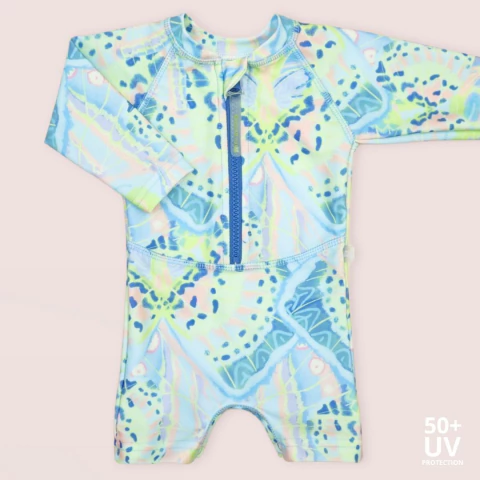 ENTERITO M/L UV - BUTTERFLY CELESTE - comprar online