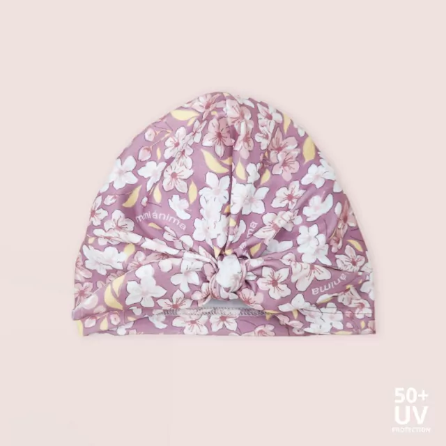 Turbante gorro uv tiny flowers de Mini Ánima