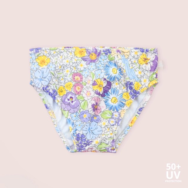 Bombacha de baño uv spring cream Mini Ánima