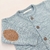CARDIGAN PITUCONES GRIS MELANGE - Mini Ánima Bebés