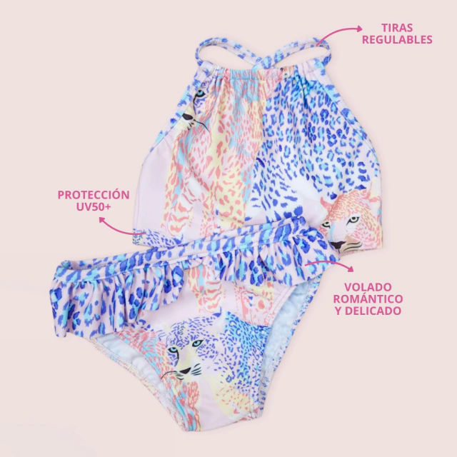 Bikini UV Halter Chic Print de Mini Ánima — imagen 2