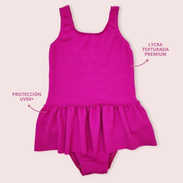 Entera faldón Malibu magenta — imagen 2
