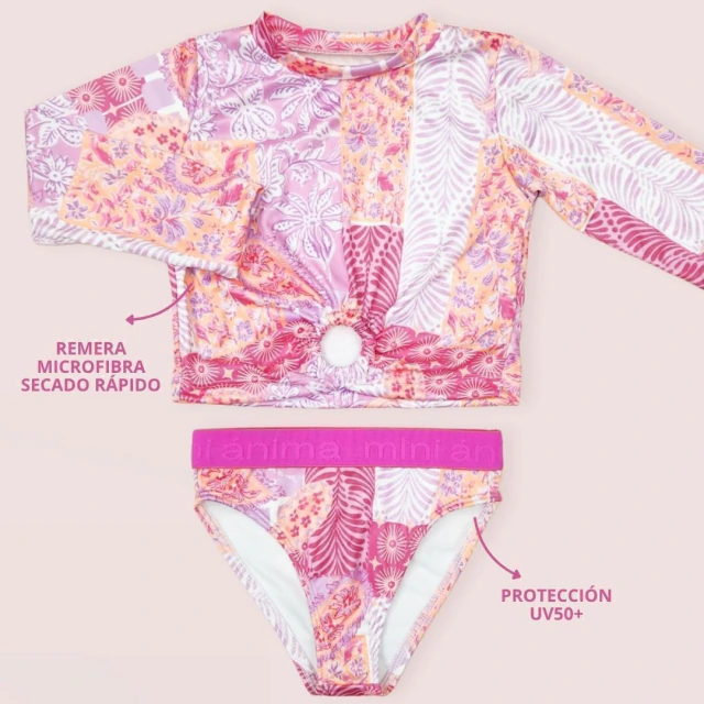 Conjunto hoop uv de color fuchsia — imagen 3
