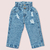 JEAN SLOUCHY CELESTE CON ROTURAS