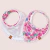 BABERO BANDANA WATERCOLOR ROSA