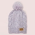 GORRO POMPON TEJIDO LILA