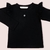 REMERA M/L VOLADO HOMBRO NEGRO - comprar online