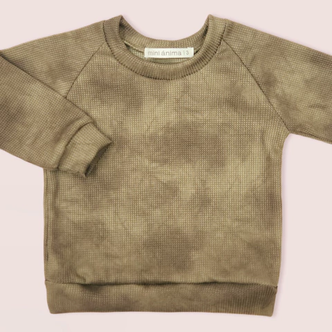 BUZO WAFFLE BATIK VERDE - comprar online