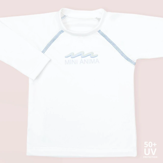 Remera uv waves celeste Mini Ánima