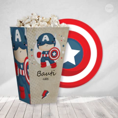Kit imprimible superheroe capitan america tukit