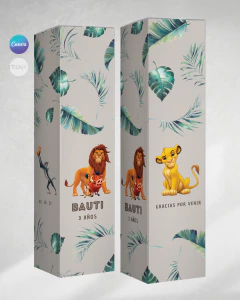 Caja imprimible rectangular difusor rey leon simba tukit - comprar online