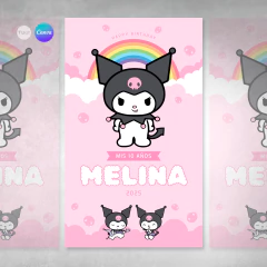 Banner circular digital imprimible backdrop merlina blanco tukit - (copia) - (copia) - (copia) - comprar online