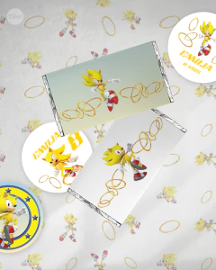 Kit imprimible sonic amarillo tukit