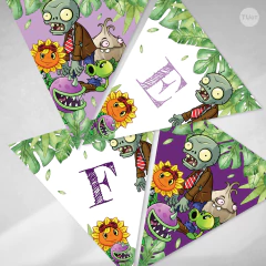 Kit imprimible plantas vs zombies cumpleaños candy bar tukit - comprar online