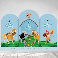 Paneles decorativos imprimibles candy bar la granja de zenon celeste tukit